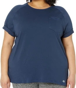 Dickies Women's Cooling Short Sleeve T-Shirt BLUE SIZE L - Picture 1 of 2