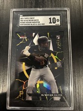 2021 Topps Finest Ke’BRYAN HAYES RC SSP KINTSUKUROI BLACK GOLD SGC 10
