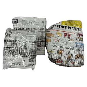 Home Depot Kids Workshops Lot of 3 Wooden Kits Bird Feeders Picket Fence Planter - Picture 1 of 6