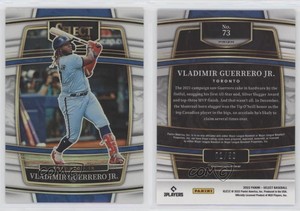2022 Panini Select Concourse White Prizm /50 Vladimir Guerrero Jr #73