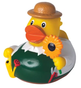 Badeente Quietscheente Quietsche-Ente Gummiente "Gärtner" - Bild 1 von 1