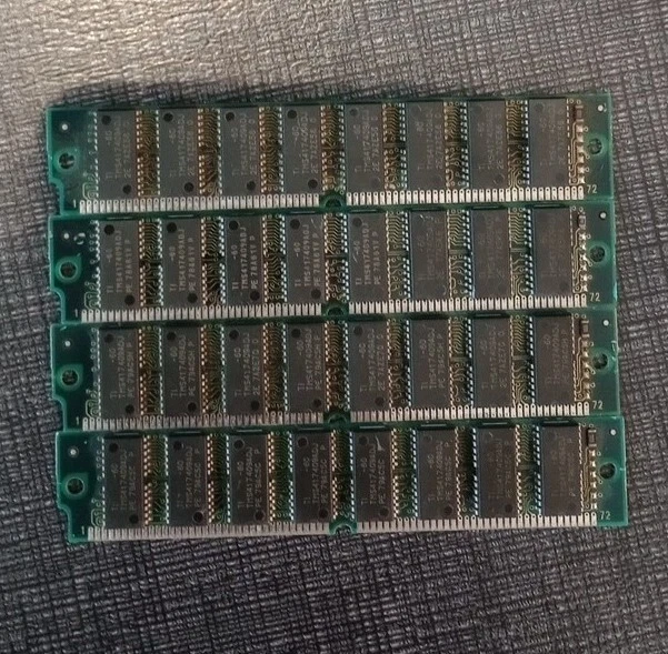 4x 16MB 4Mx32 EDO 72-Pin Non-Parity 60ns 5V SIMM Memory 64MB 4x32 Mac PC Unix - Image 1 of 3