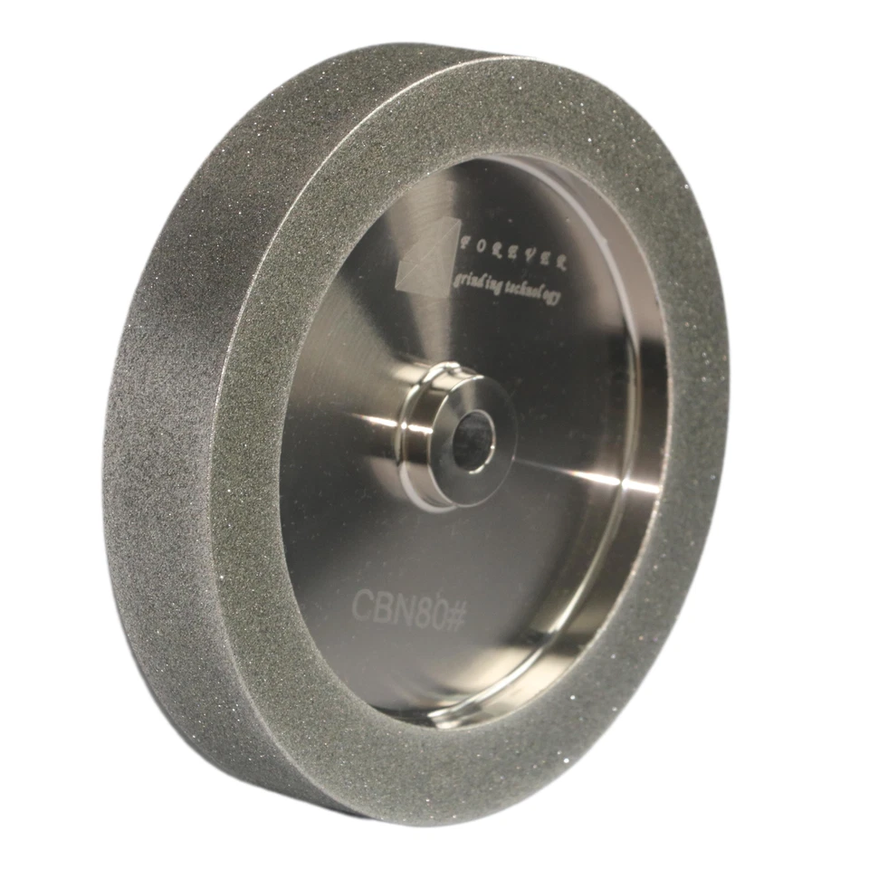 CBN Grinding Wheels 8'' Diameter, 5/8'' Arbor, 1.5'' Wide, 1'' Down The Side - Image 1 of 1