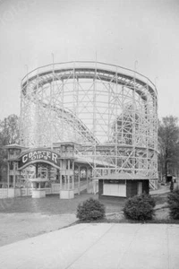 Glen Echo Roller Coaster Dips 1920s 4x6 Reprint Of Old Photo - Picture 1 of 1