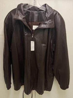 Vintage Brown Leather Jacket, Concepts by Vakko - Image 1 of 3