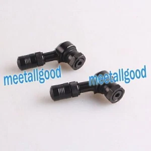 Pair 83 Degree Valve Stems For HONDA YAMAHA KAWASAKI BMW Black 2PCS Universal - Picture 1 of 2
