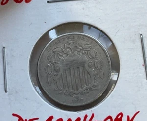 1868 Shield Nickel - Cool! - Picture 1 of 2