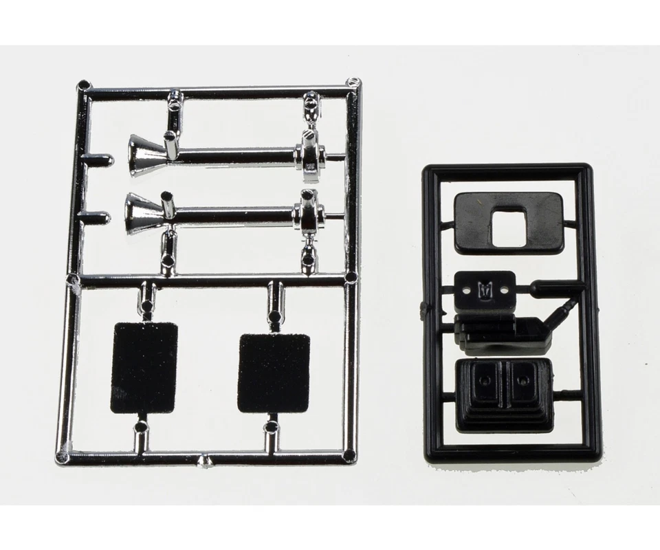 1:14 Truck Fanfaren und Spiegel-Set für alle Tamiya LKW + Zugmaschinen - Bild 1 von 1