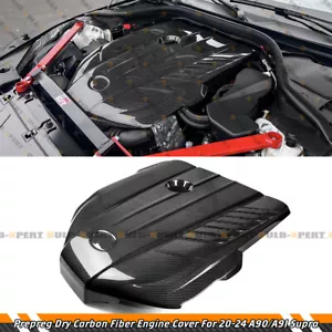 For 20-24 Toyota Supra A90 A91 MK5 Prepreg Carbon Fiber Engine Cover Replacement - Picture 1 of 7