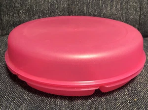 Tupperware Serving Center Red translucent 2 piece - Picture 1 of 9