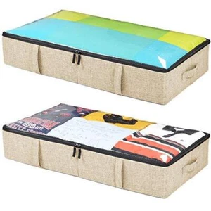 storageLAB Underbed Storage Containers, Storage Bins for Clothes, Blankets and - Picture 1 of 7