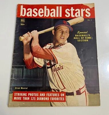 老式1949年戴尔棒球明星发行#1斯坦音乐圣路易斯红雀名人堂 — 第 1/4 张图片