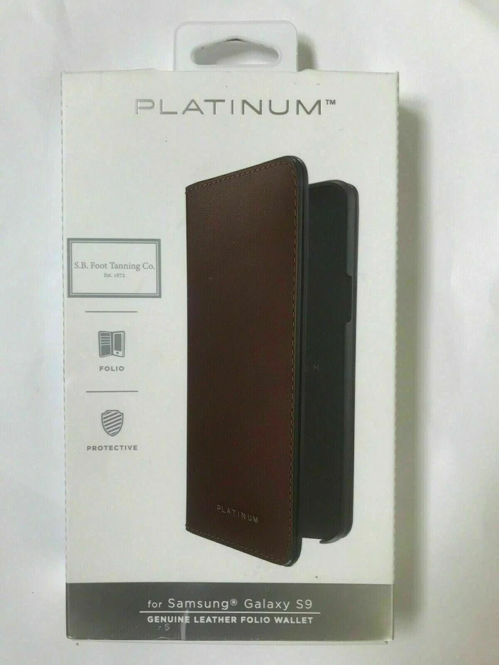 Platinum Folio Wallet Case for Samsung Galaxy S9 Bourbon