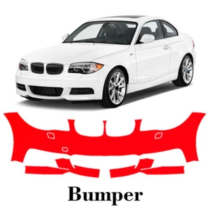 Front bumper PreCut PPF Paint Protection Film For BMW 1 Series M-Sport 2008-2013 - Picture 1 of 7