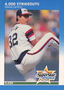 1987 Fleer 4,000 Strikeouts 635 Steve Carlton White Sox Phillies HOF Cardinals