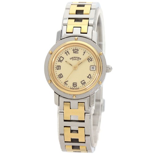 HERMÈS HERMES Orologi Clipper CL4.220 Acciaio Inox SSxGP Donna