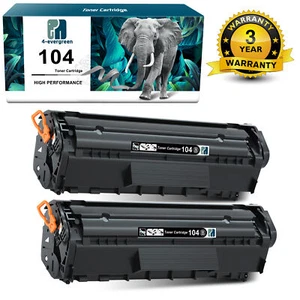 2 Pack High Yield 104 Black Toner Fit for Canon 104 ImageClass MF4150 MF4370dn - Picture 1 of 6