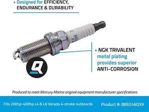Spark Plug NGK Iridium ILFR6GE Verado 33-889246Q39 - Picture 1 of 1