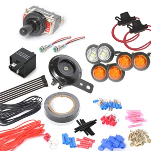 NEW UNIVERSAL ATV STREET LEGAL TURN SIGNAL COMPLETE KIT WITH HORN TOGGLE SWITCH - Picture 1 of 12
