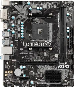 Placa madre MSI A320M-A PRO AM4 AMD A320 USB3.2 Gen1 Micro-ATX - Imagen 1 de 4