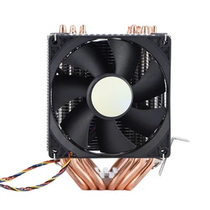 Quiet 4pin 6 Heatpipe CPU Cooler Dual Tower Air Cooling 800-2200 NEW - Afbeelding 1 van 10