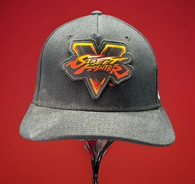 Street Fighter V Baseball Hat Snapback K.0 Ryu Embroidered Black Adjustable - Image 1 of 4