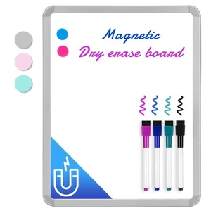 Small White Board Dry Erase, 14'' x 11'' Magnetic Dry Erase Board, Mini White... - Picture 1 of 6
