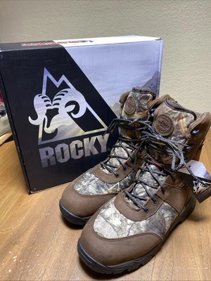 BOTAS DE CAZA ROCKY RED MOUNTAIN 800G IMPERMEABLES CAMUFLAJE EXTERIOR RKS0547 Talla 10.5 W Foto 1 de 4