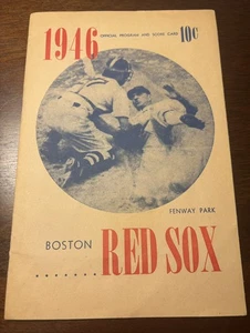 1946 Boston Red Sox Program Unscored Red Sox Ramblings Newsletter Ted Williams - Picture 1 of 10