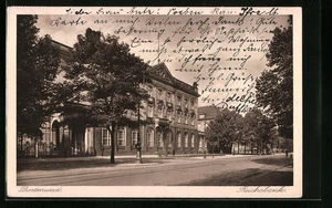 Dortmund, Reichsbank mit Strassenpartie, Ansichtskarte 1928  - Picture 1 of 2