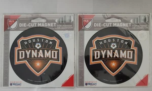 2 Soccer Magnet Houston Dynamo Die Cut Magnet Indoor or Outdoor (b) - Picture 1 of 3