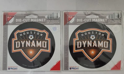 2 Soccer Magnet Houston Dynamo Die Cut Magnet Indoor or Outdoor (b) - Image 1 of 3