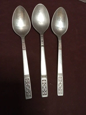 Imperial International CORTINA 3 cucharas de té cubiertos de acero inoxidable Corea IIC Foto 1 de 4