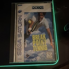 Ocean Break Point Tennis Sega Saturn Sports Game Manual Included NTSC-U/C