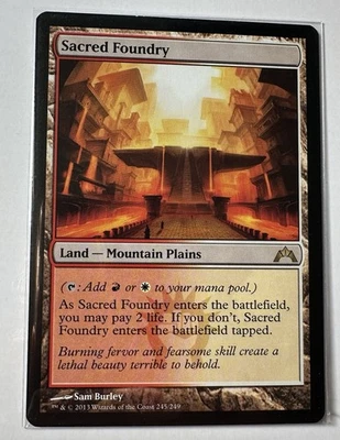 MTG Sacred Foundry Gatecrash Rare Card 245/249 GTC - Image 1 of 2