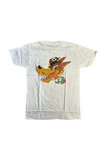 Vtg 1997 Kozik Lucky Wolf Graphic T-shirt Kids Large 14-16 Hanes NWOT Poster Pop - Picture 1 of 5