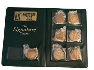 PGA Tour Partners Club Collector's Medallion Coin Set of 7 Signature Series - Picture 1 of 15