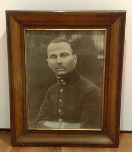 Austro-Hungarian Army officers,  soldier, antique photo 40 X 48 cm, rarre ! - Picture 1 of 2