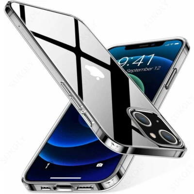 Case for iPhone 16 15 Pro Max 14 13 11 12 Mini 7 8 Clear Shockproof Phone Cover - Image 1 of 4