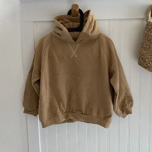 Zara Kids Tan Brown Hooded Pullover Sweater 4-5Y NWT - Picture 1 of 6