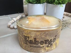VINTAGE FABERGE' WOODHUE DUSTING BODY POWDER **Never Used or Opened*