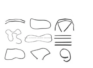 Rubber Weatherstrip Seal Kit For Full Doors Fits Jeep Wrangler 87-95  13 Piece - Picture 1 of 1