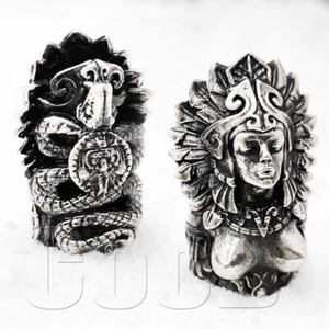 EDC Bead Beads Pendant for Paracord KeyChain Lanyard Indian Mayan Priestess CooB - Picture 1 of 6