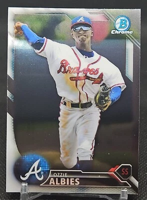 2016 Bowman Chrome Prospects #BCP110 Ozzie Albies - Image 1 of 2