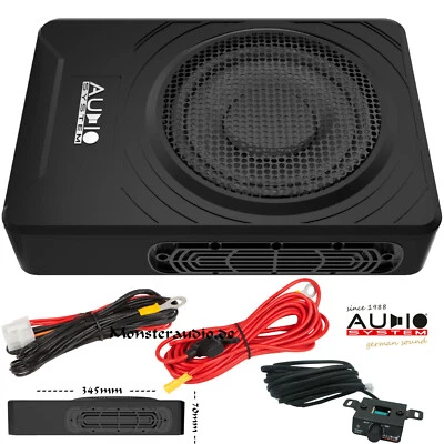 Audio System US08 active EVO 275 Watt Untersitz-Aktiv-Subwoofer Aktiv + Kabelset - Bild 1 von 2