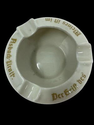 Cenicero de porcelana publicitaria de brandy alemán Asbach Uralt de colección Heinrich Alemania Foto 1 de 4