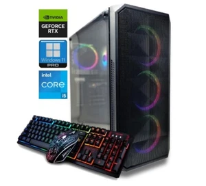 Odyssey Darkus V3 Gaming PC i5 upto 4.1GHz 16GB 1TB SSD RTX 3050 WiFi Win 11 Pro - Picture 1 of 7