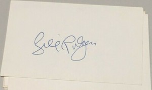 BILL RODGERS NEW YORK NYC MARATHON SIGNED AUTOGRAPHED 3x5 INDEX CARD COA 