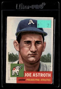 1953 Topps #103a Joe Astroth Bio verwendet weißen Text - Bild 1 von 2