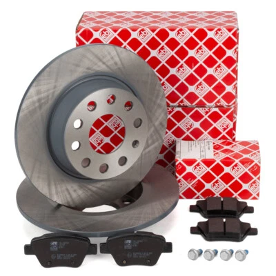 febi Bremsscheiben Ø 272mm Beläge für VW GOLF 6 A3 8P LEON 5F OCTAVIA 2 3 hinten - Bild 1 von 4